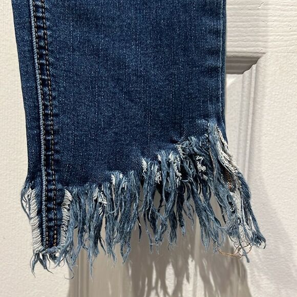 Free People Great‎ Heights Frayed Skinny Jeans Size 26 - Picture 5 of 12